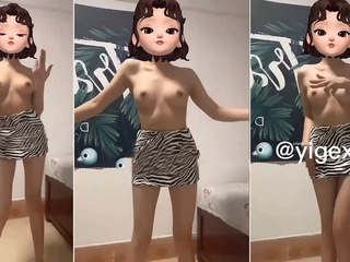 Chinese Teen's Sexy TikTok Dance Showcases Her Naughty Tits