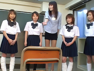 Japanese Teen Gets Lesbian Action with Female Anatomy