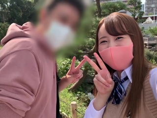 Japanese Chubby Girl Cums Hard on Classmate's Dick