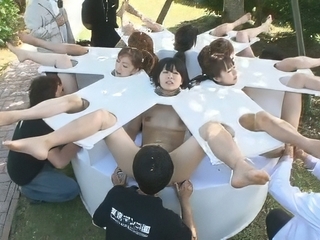 Wild and Uncensored Japanese Orgy in Public - Watch Now!